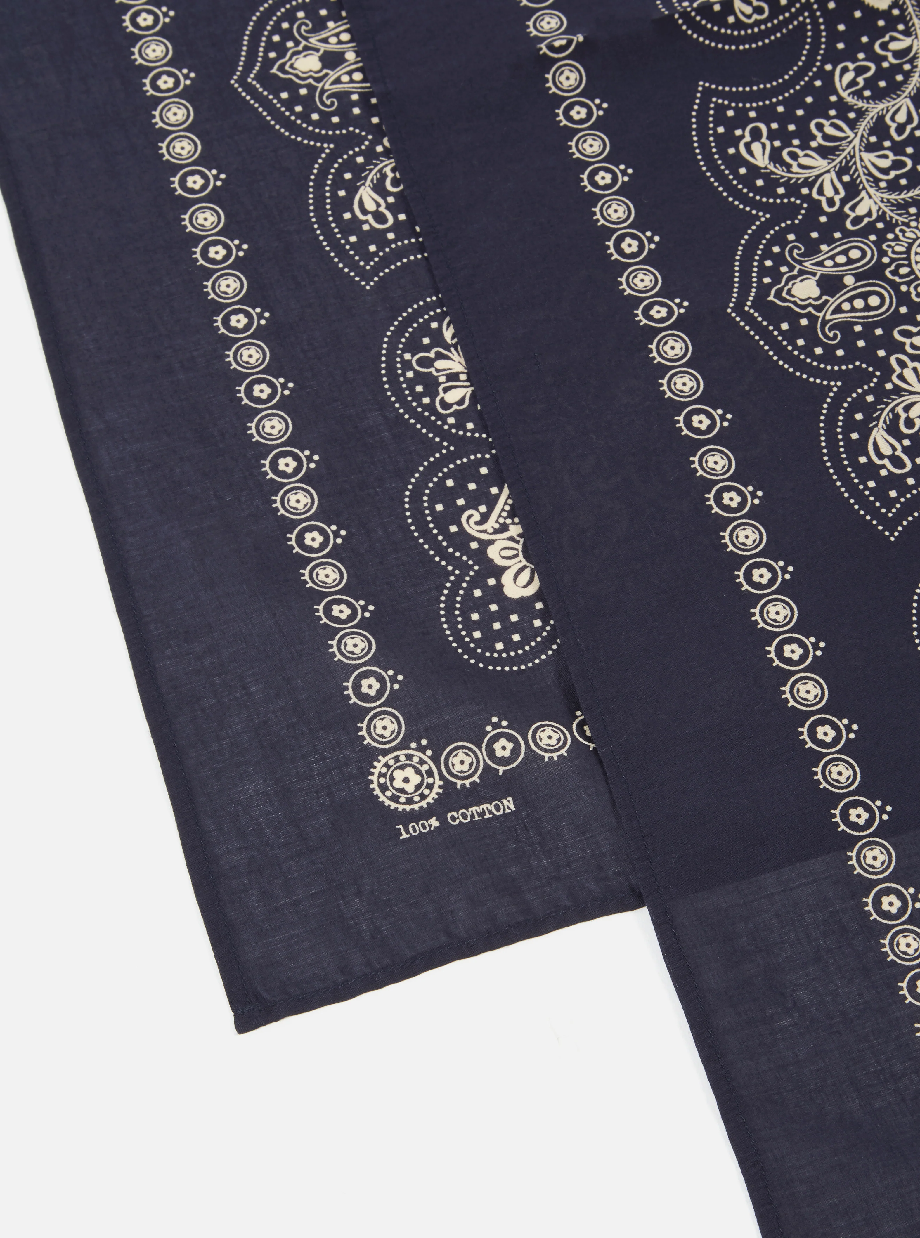 Navy Classic Bandana Neckerchief - Image 3