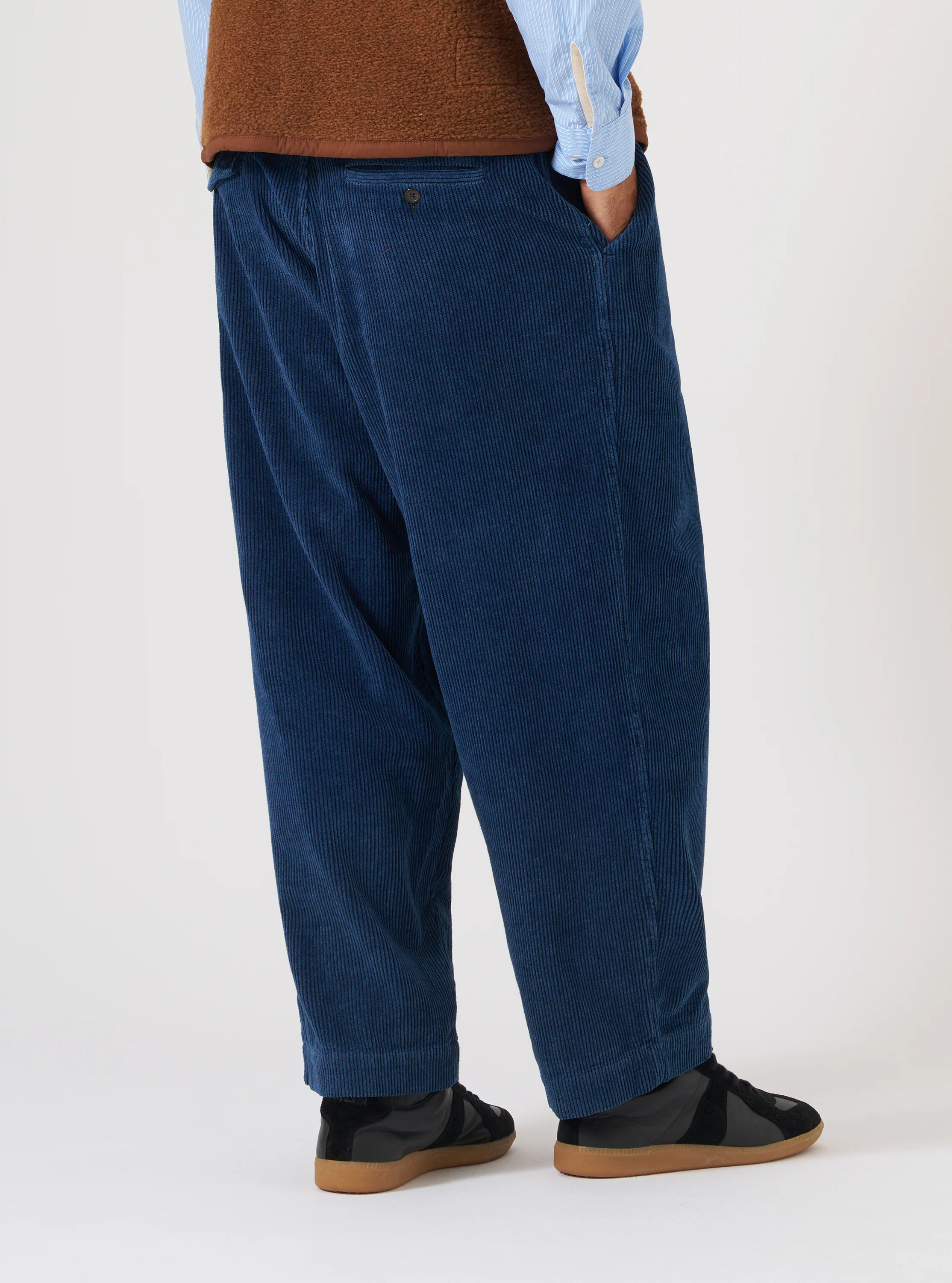 Indigo Recycled Cord Oxford Pant - Image 3