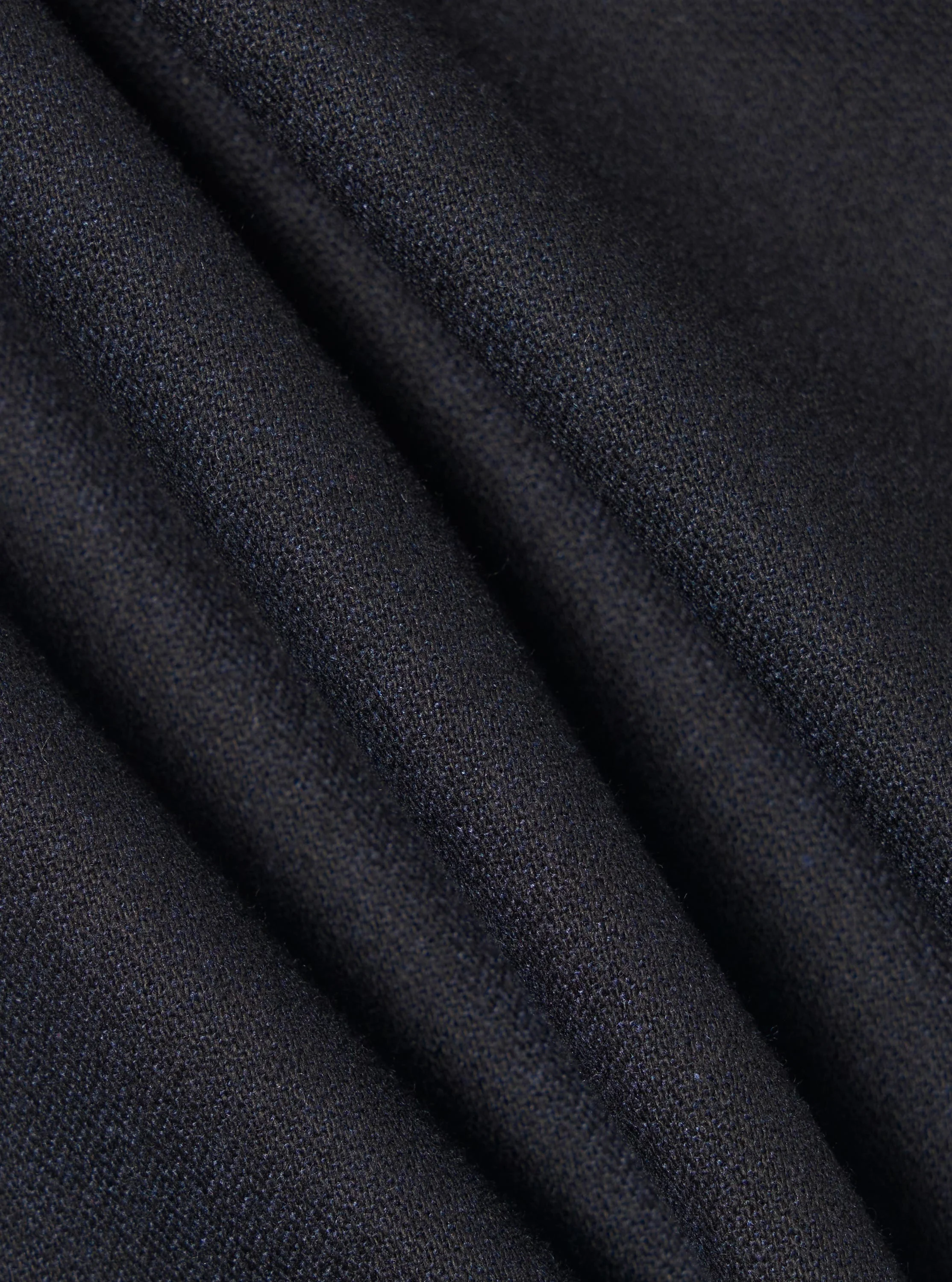 Dark Navy Upcycled Italian Tweed Pleated Track Pant - Image 4