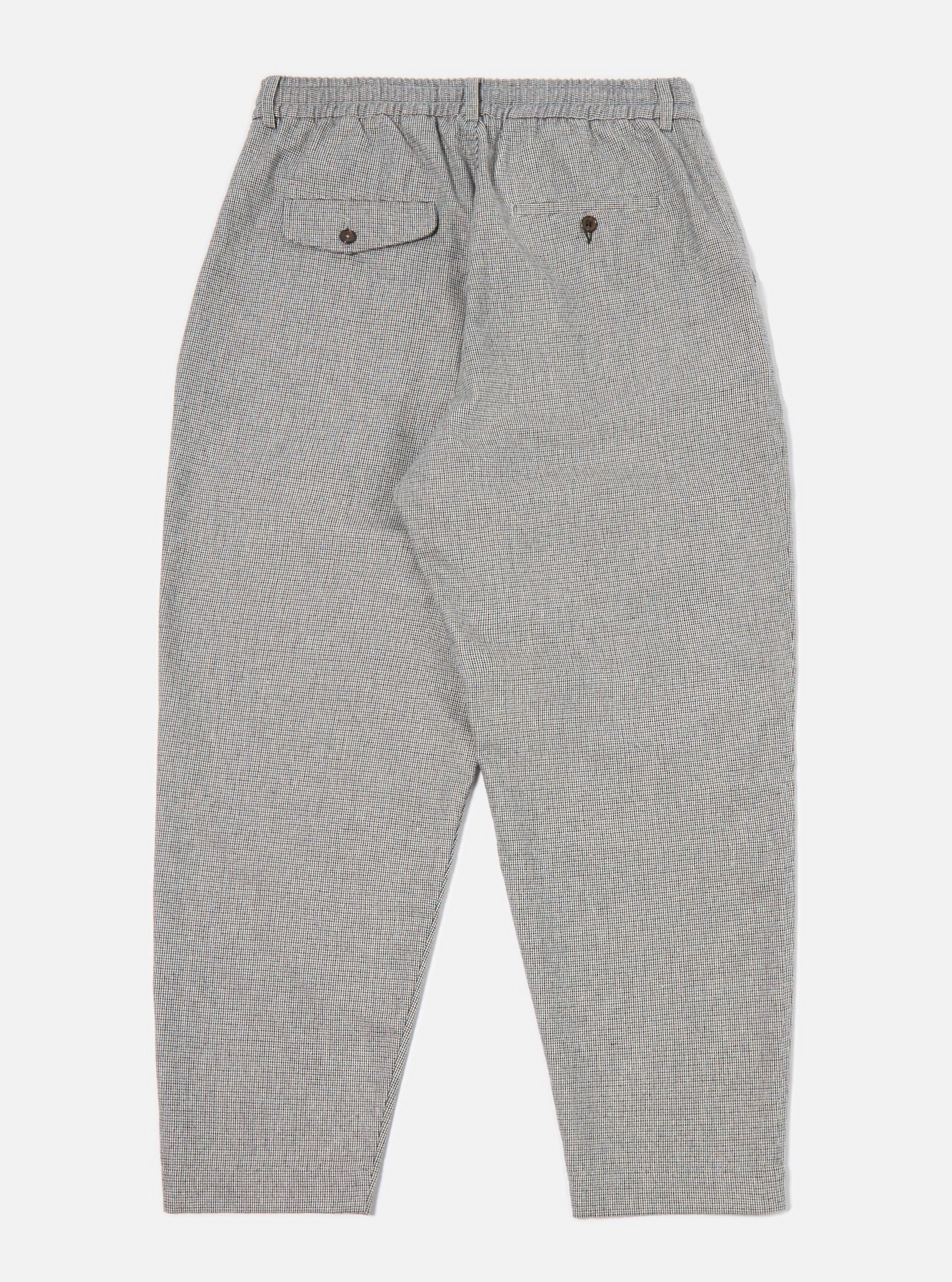 Grey Leon Tweed Pleated Track Pant - Image 4