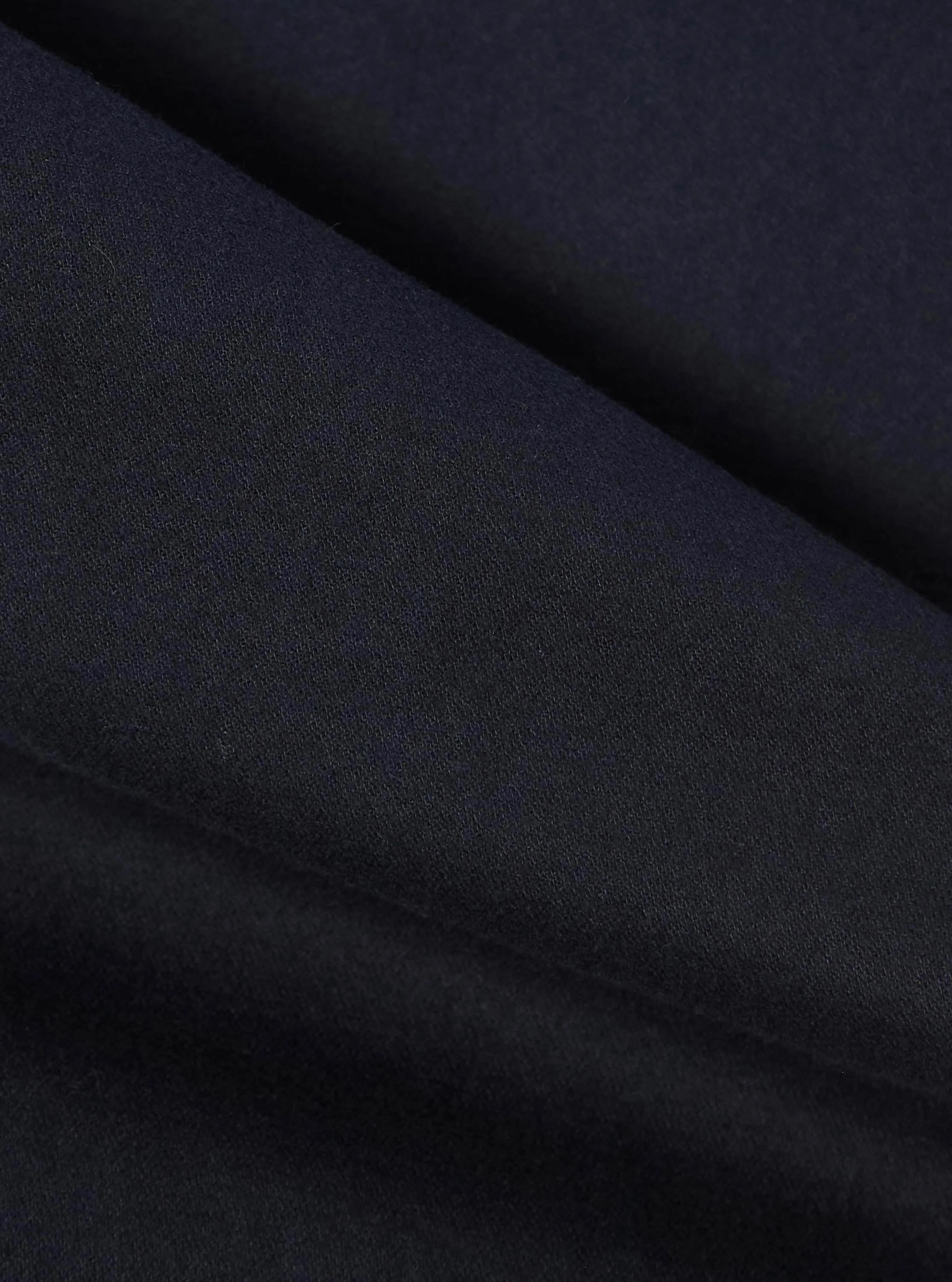 Navy Brushed Moleskin Pleated Track Pant - Image 4