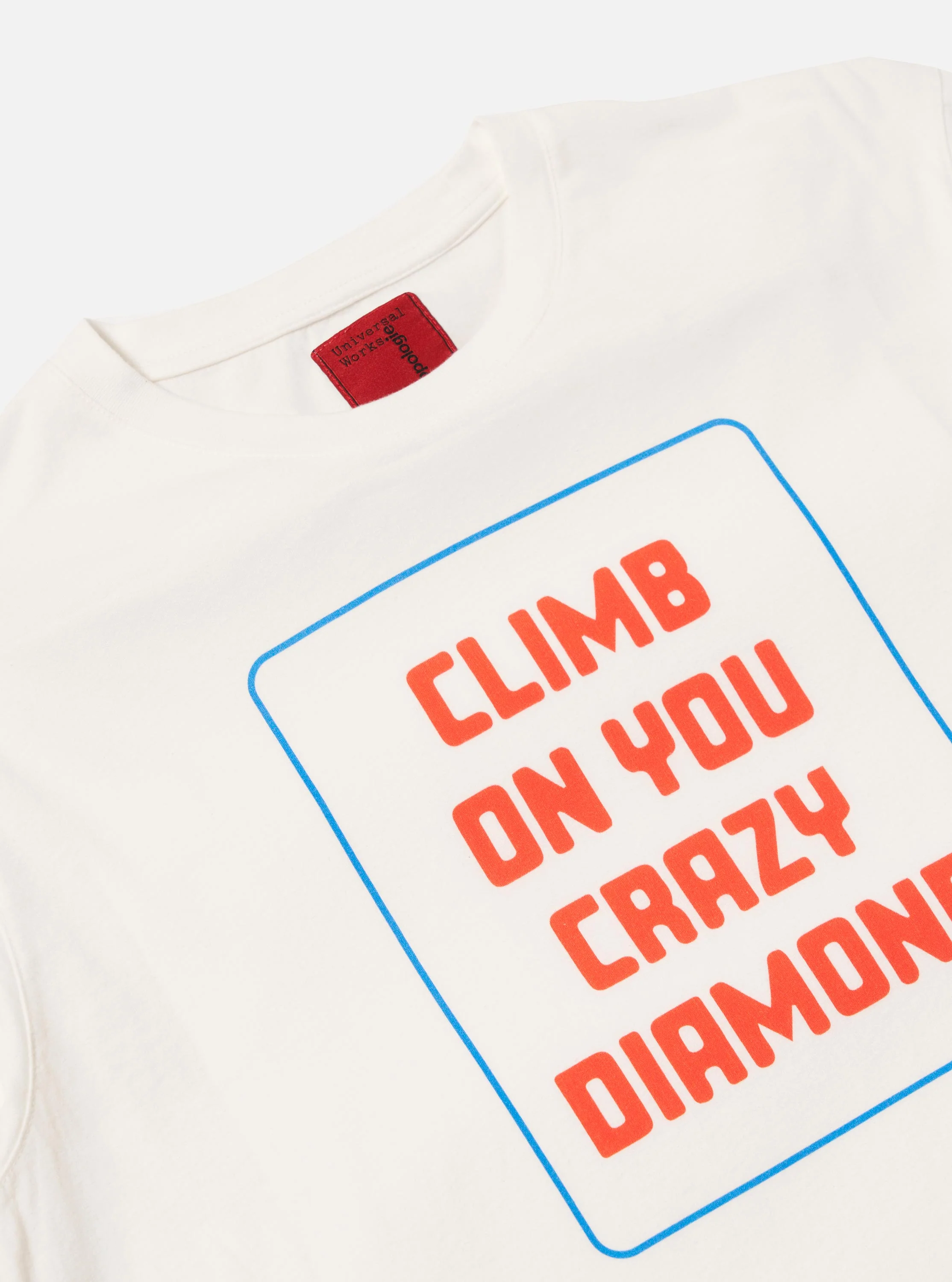 Topologie x Universal Works Ecru Organic Jersey Climb Print Tee - Image 6