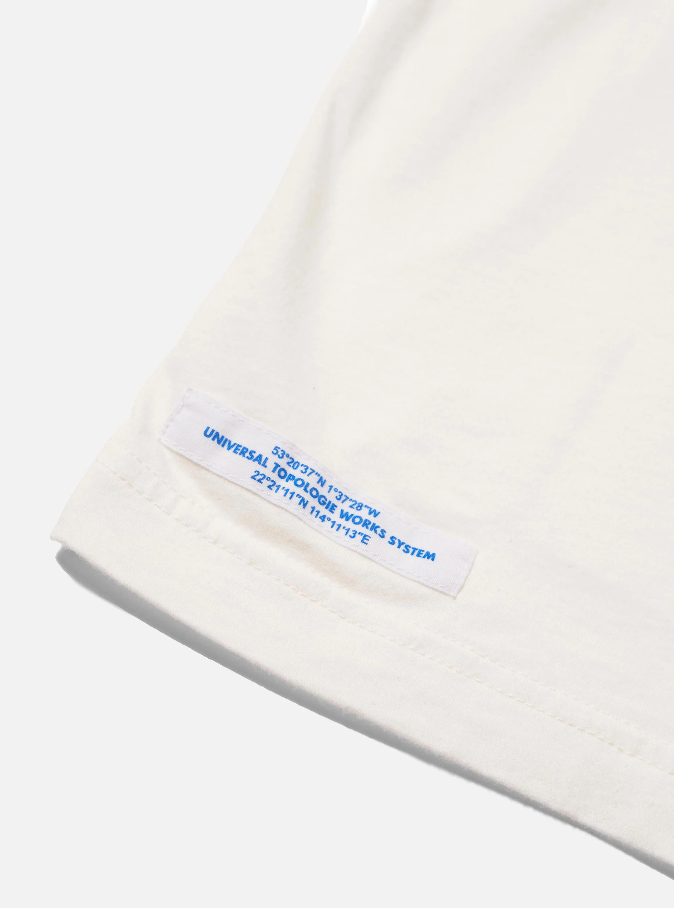 Topologie x Universal Works Ecru Organic Jersey Climb Print Tee - Image 7