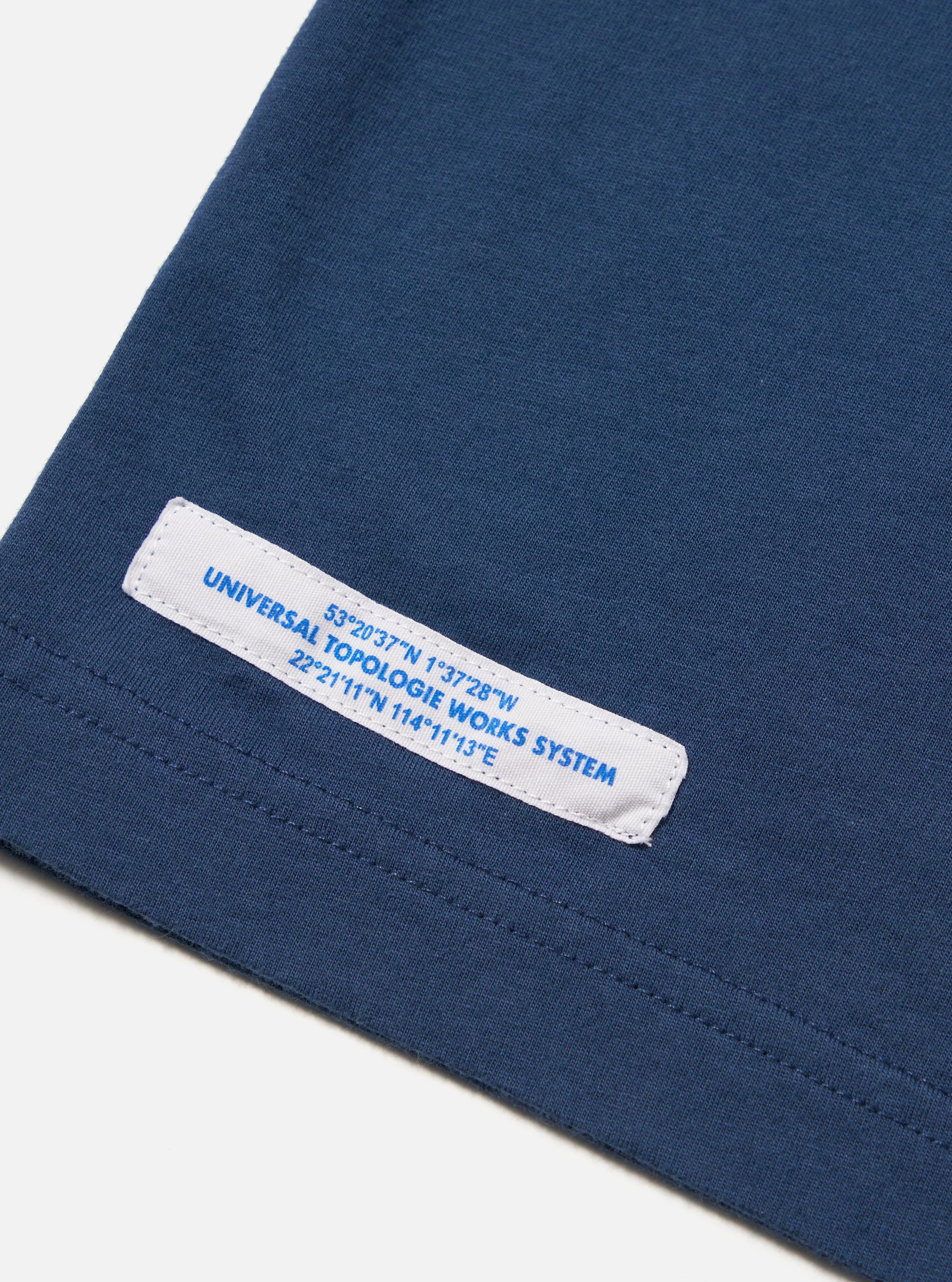 Topologie x Universal Works Navy Organic Jersey Rocks Print Tee - Image 7