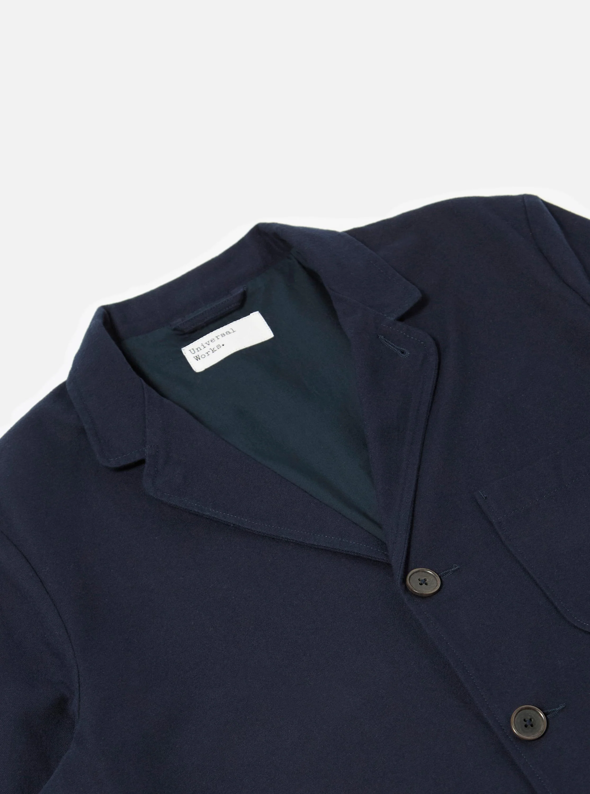 Navy Brushed Moleskin Three Button Jacket - Image 6