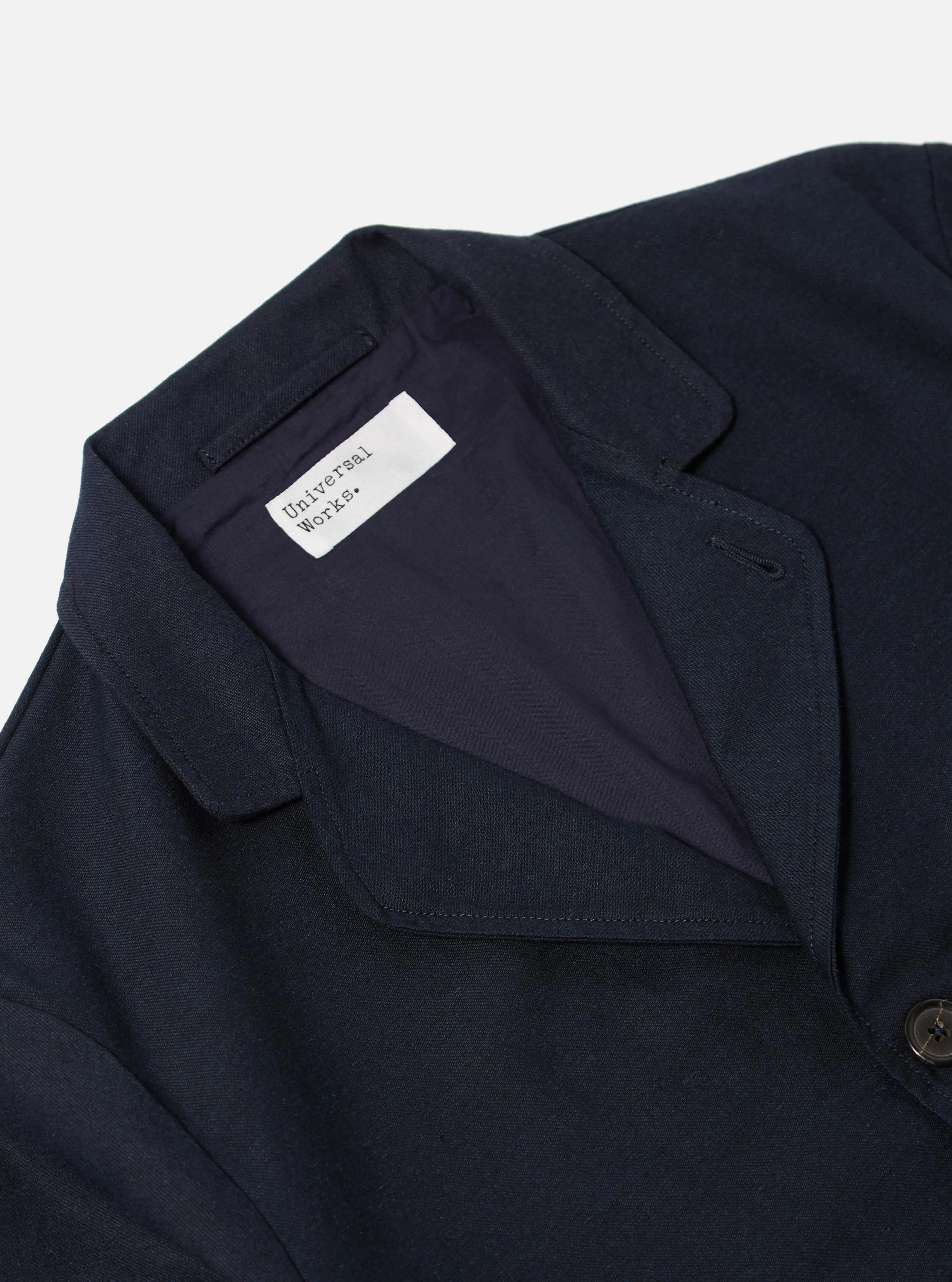 Navy Lucca Suiting Three Button Jacket - Image 5