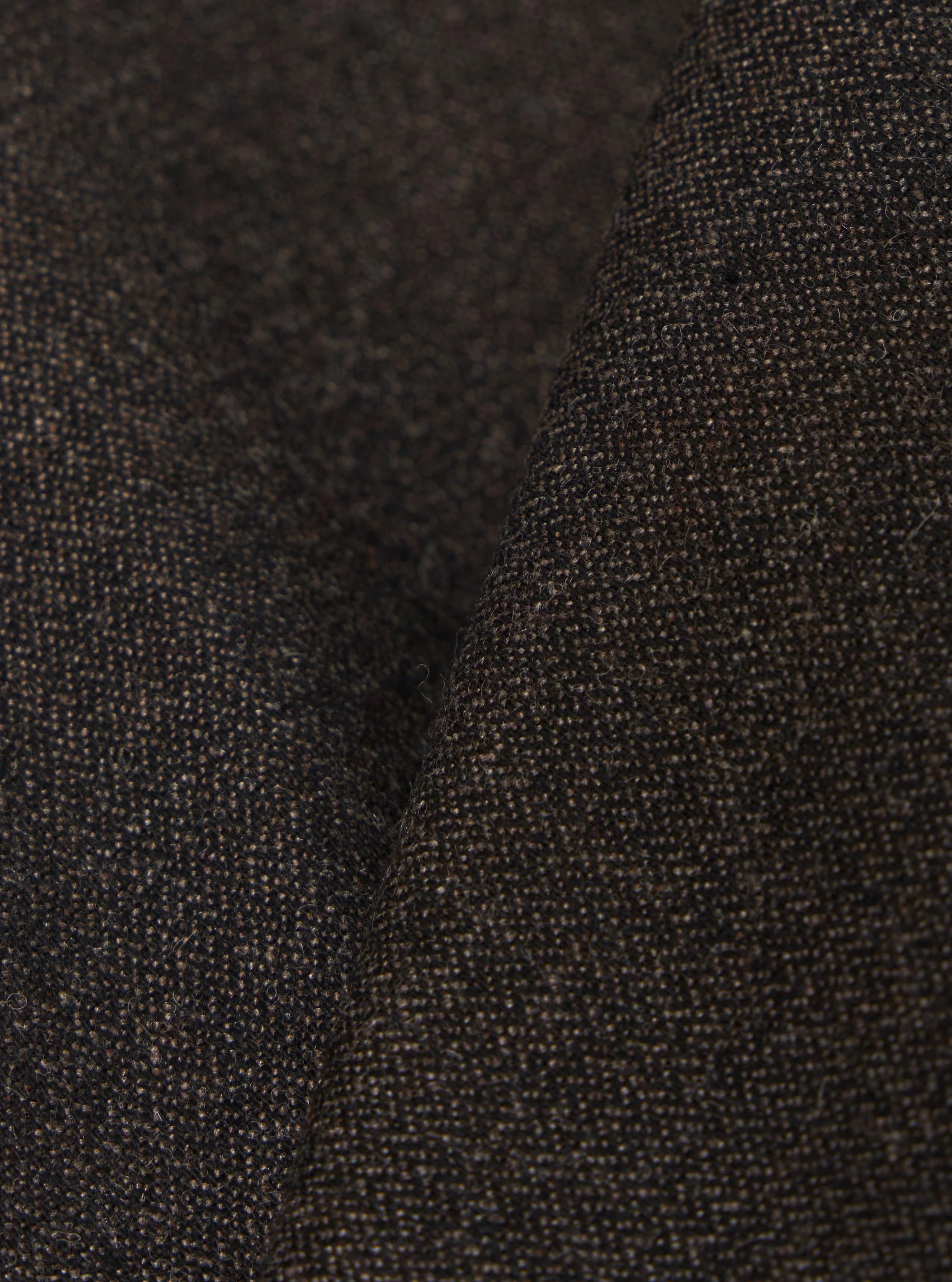 Brown Upcycled Italian Tweed Two Button Jacket - Image 4