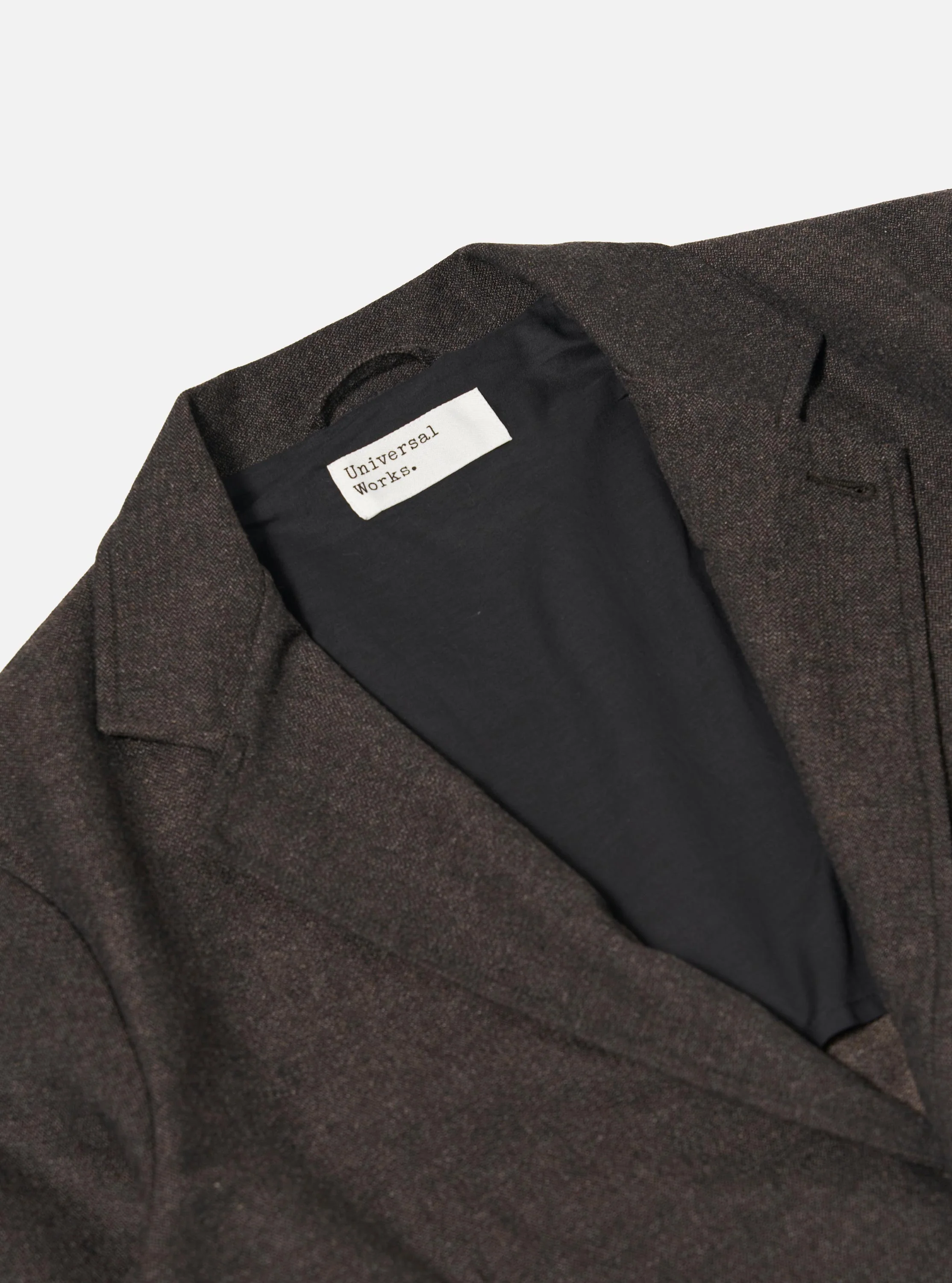 Brown Upcycled Italian Tweed Two Button Jacket - Image 6