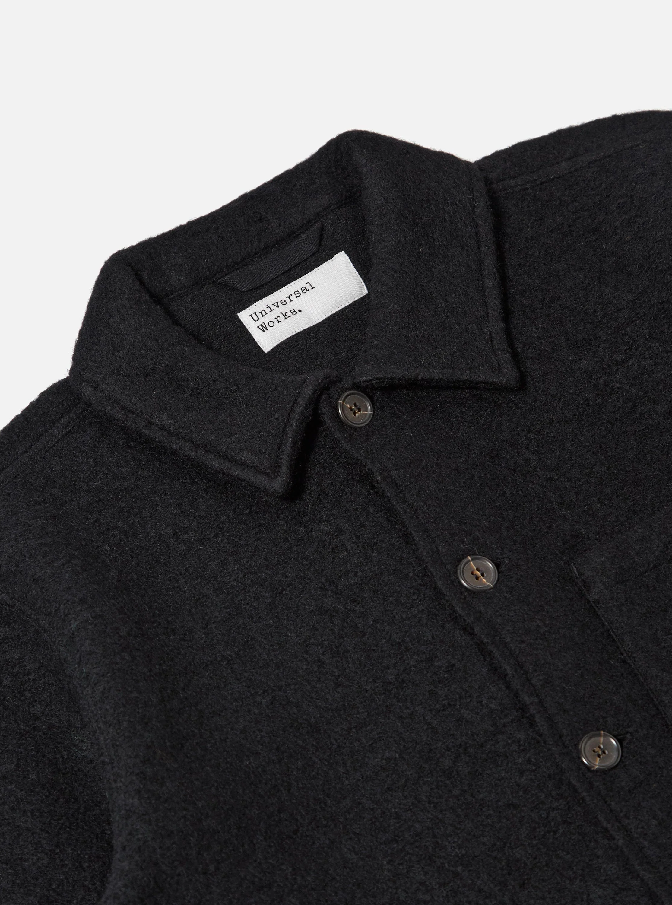 Black Wool Fleece Uniform Jacket - Image 6