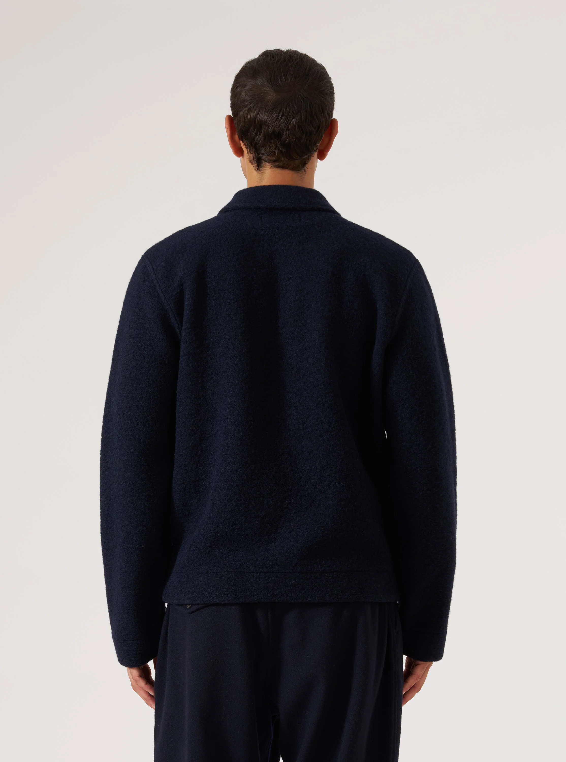 Navy Wool Fleece Uniform Jacket - Image 3