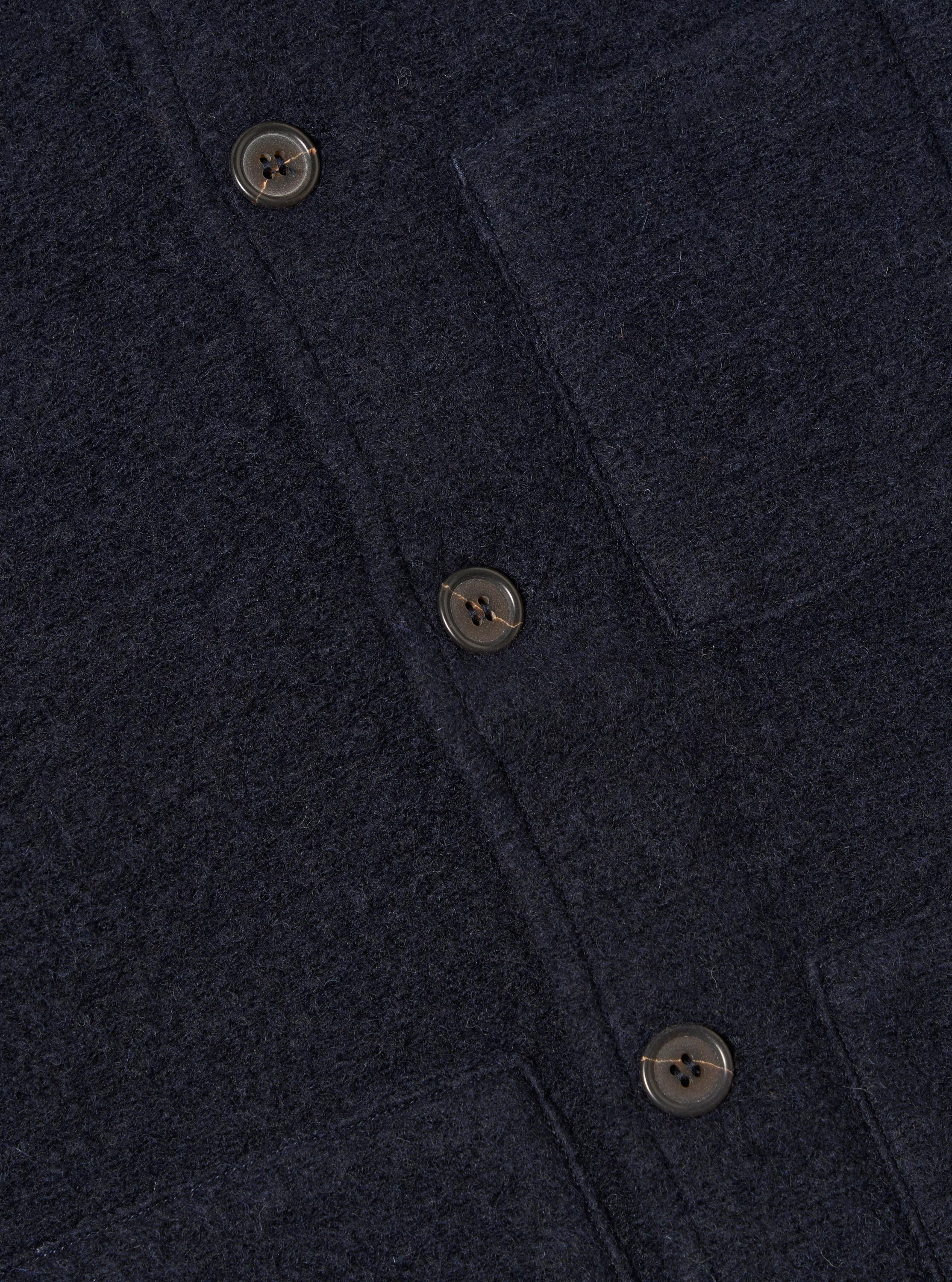 Navy Wool Fleece Uniform Jacket - Image 8