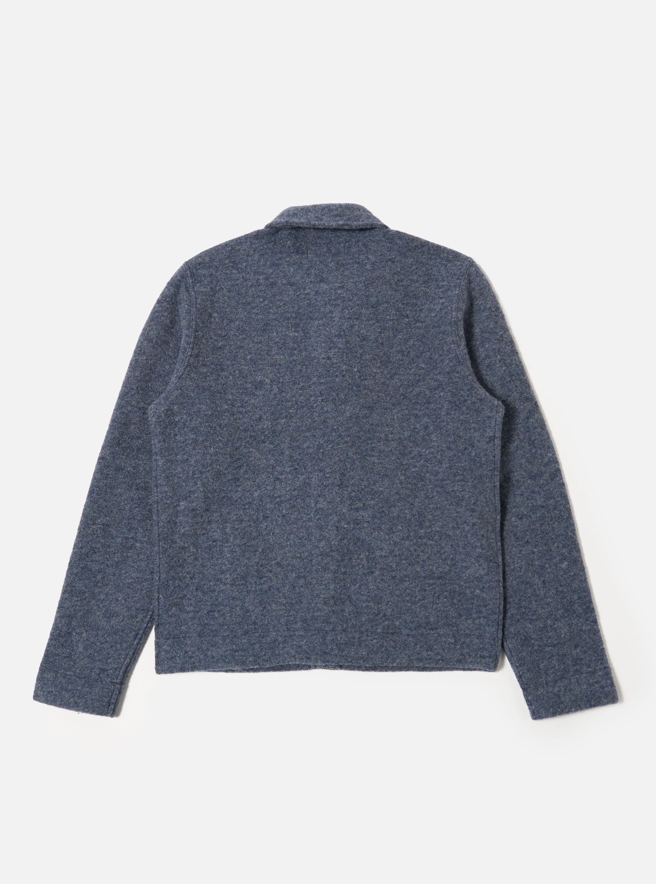 Slate Blue Wool Fleece Uniform Jacket - Image 5