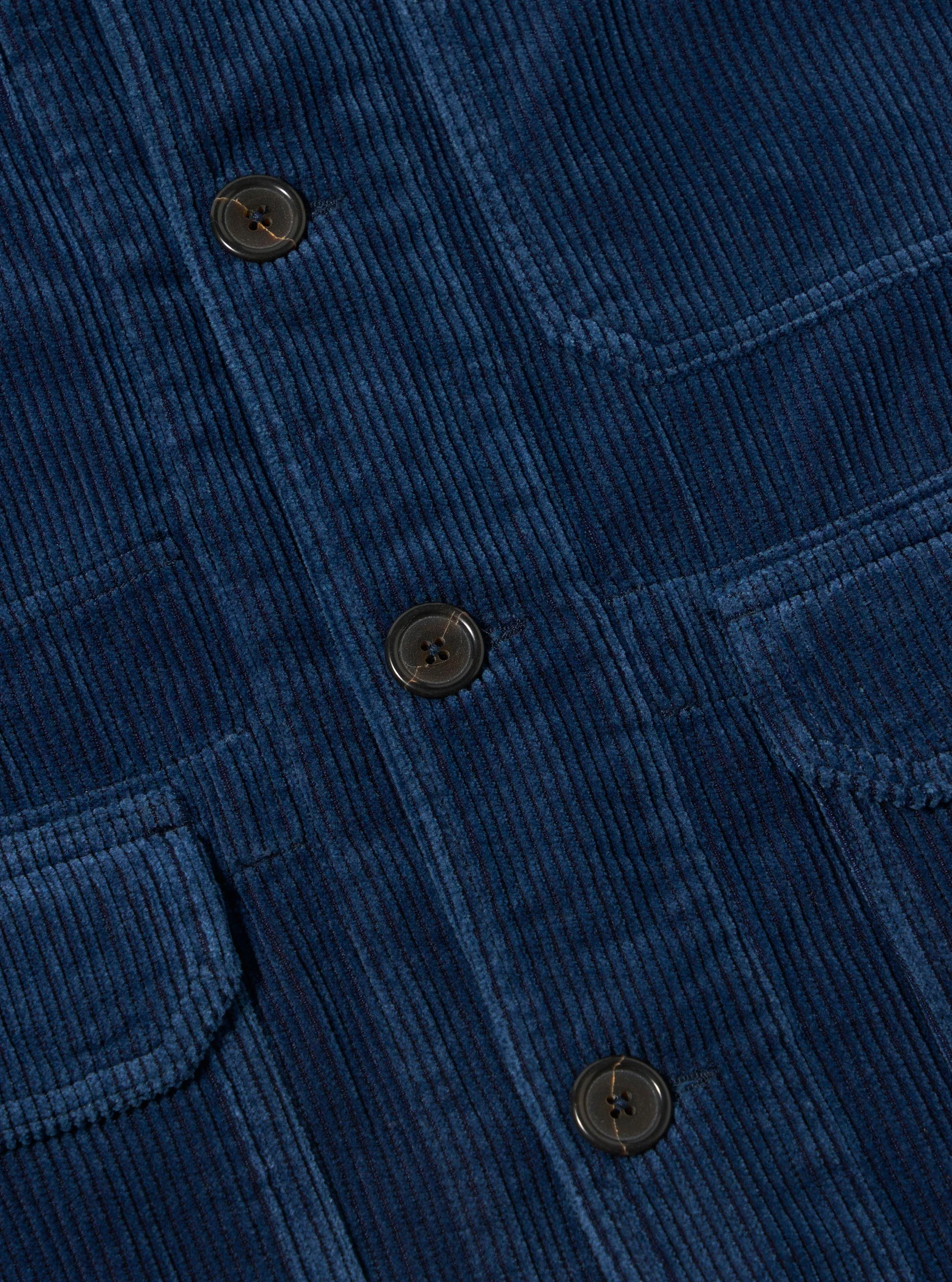 Indigo Recycled Cord Utility Jacket - Image 8
