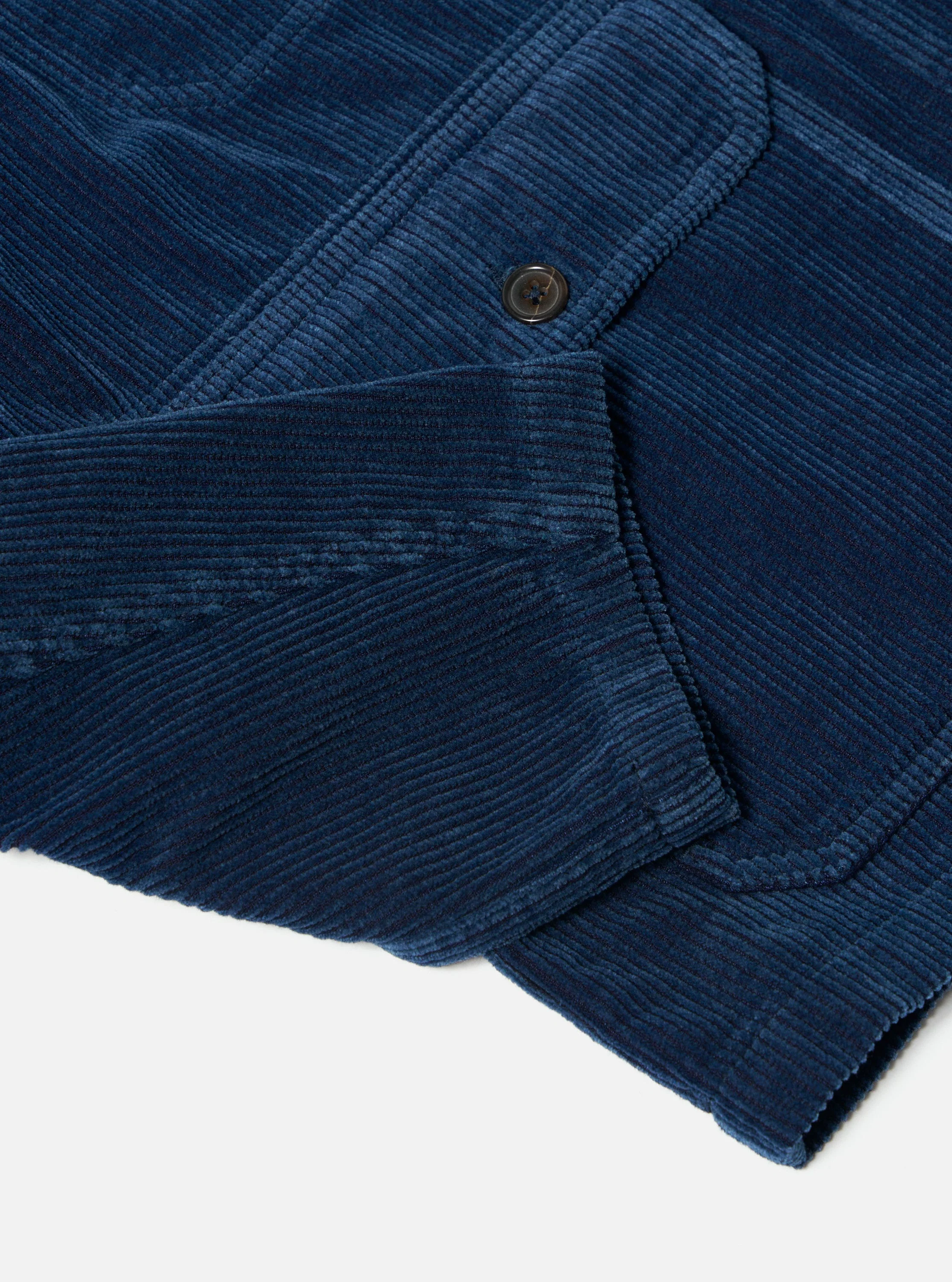 Indigo Recycled Cord Utility Jacket - Image 9