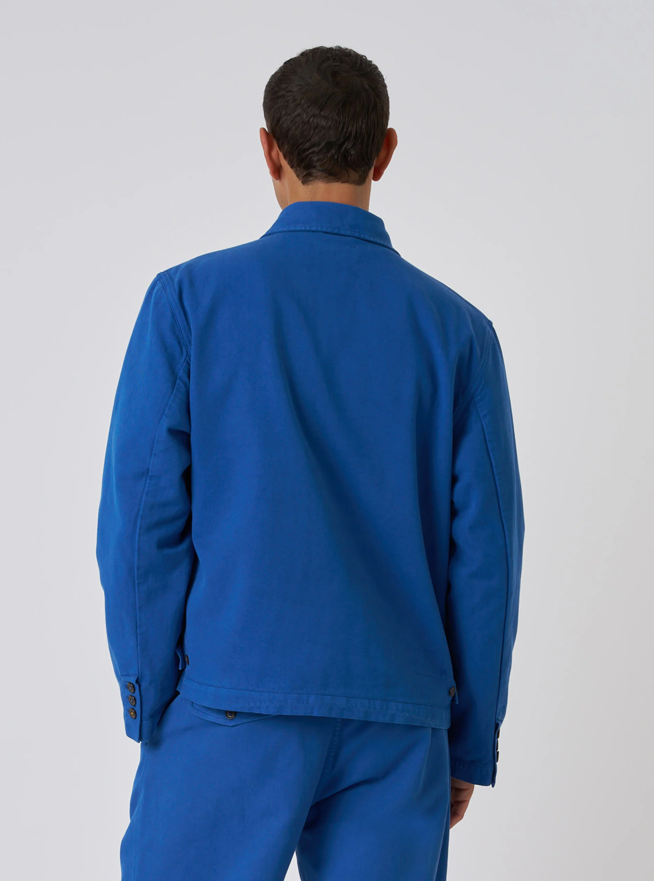 Navy Derek Twill Warmus Jacket - Image 3