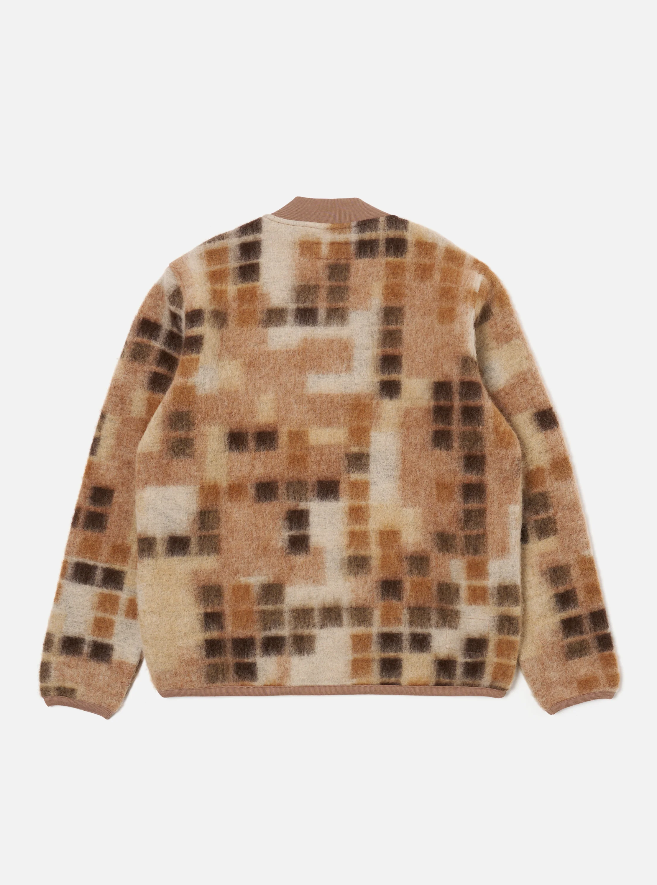 Sand Mosaic Fleece Zip Bomber - Image 3