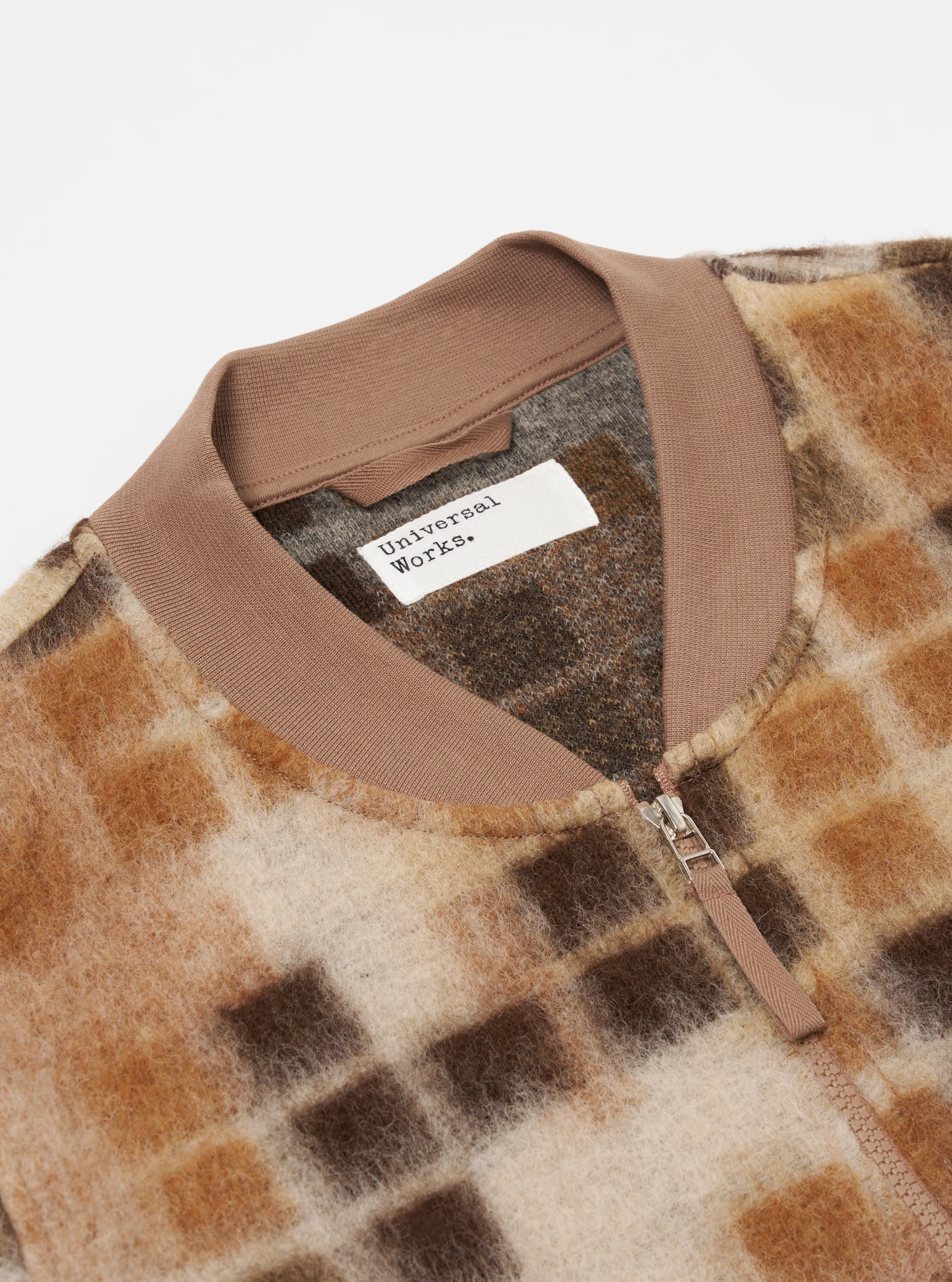 Sand Mosaic Fleece Zip Bomber - Image 4