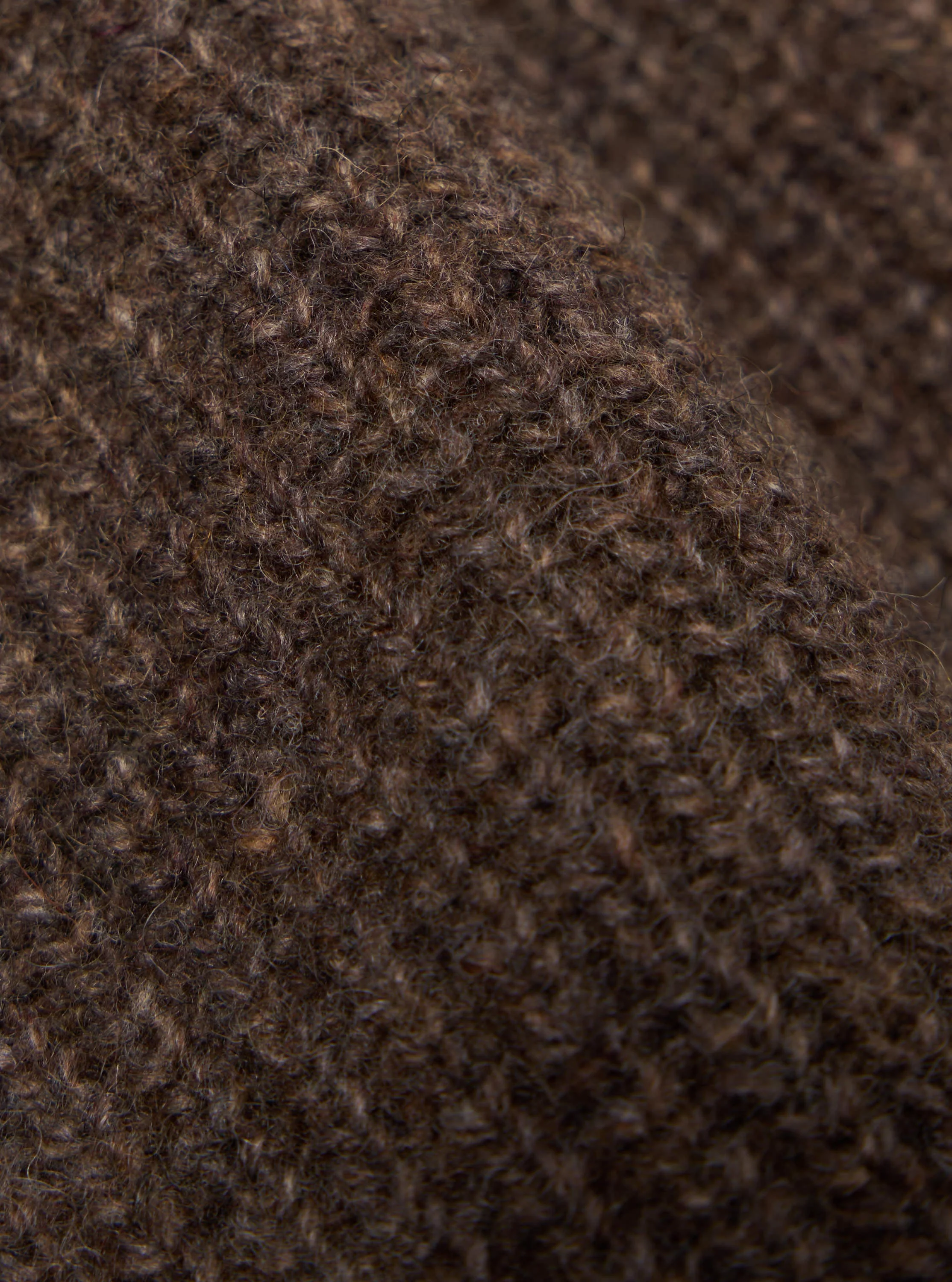 Brown Eco Wool Zip Cardigan - Image 4