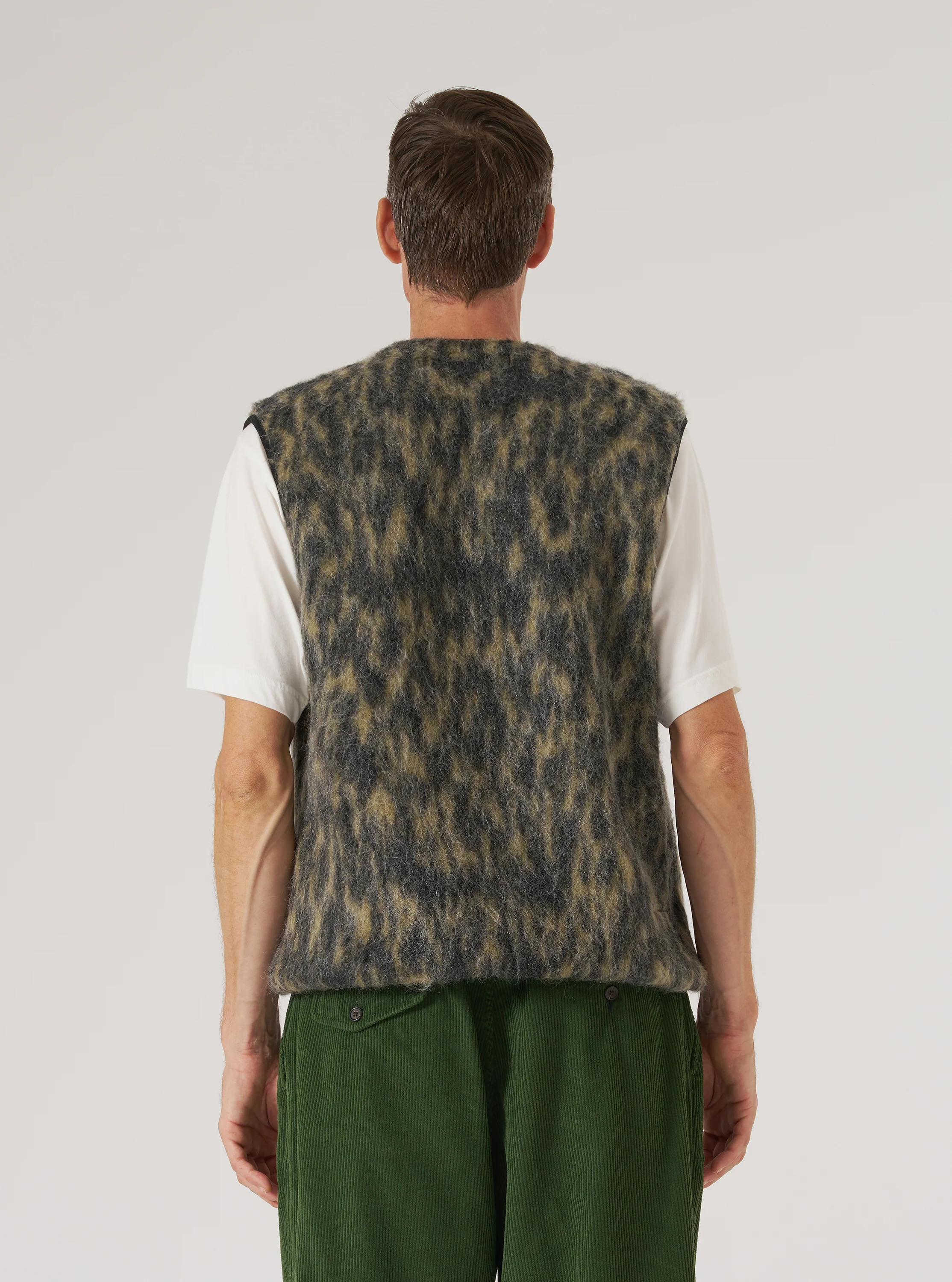 Charcoal Dolce Fleece Zip Gilet - Image 3