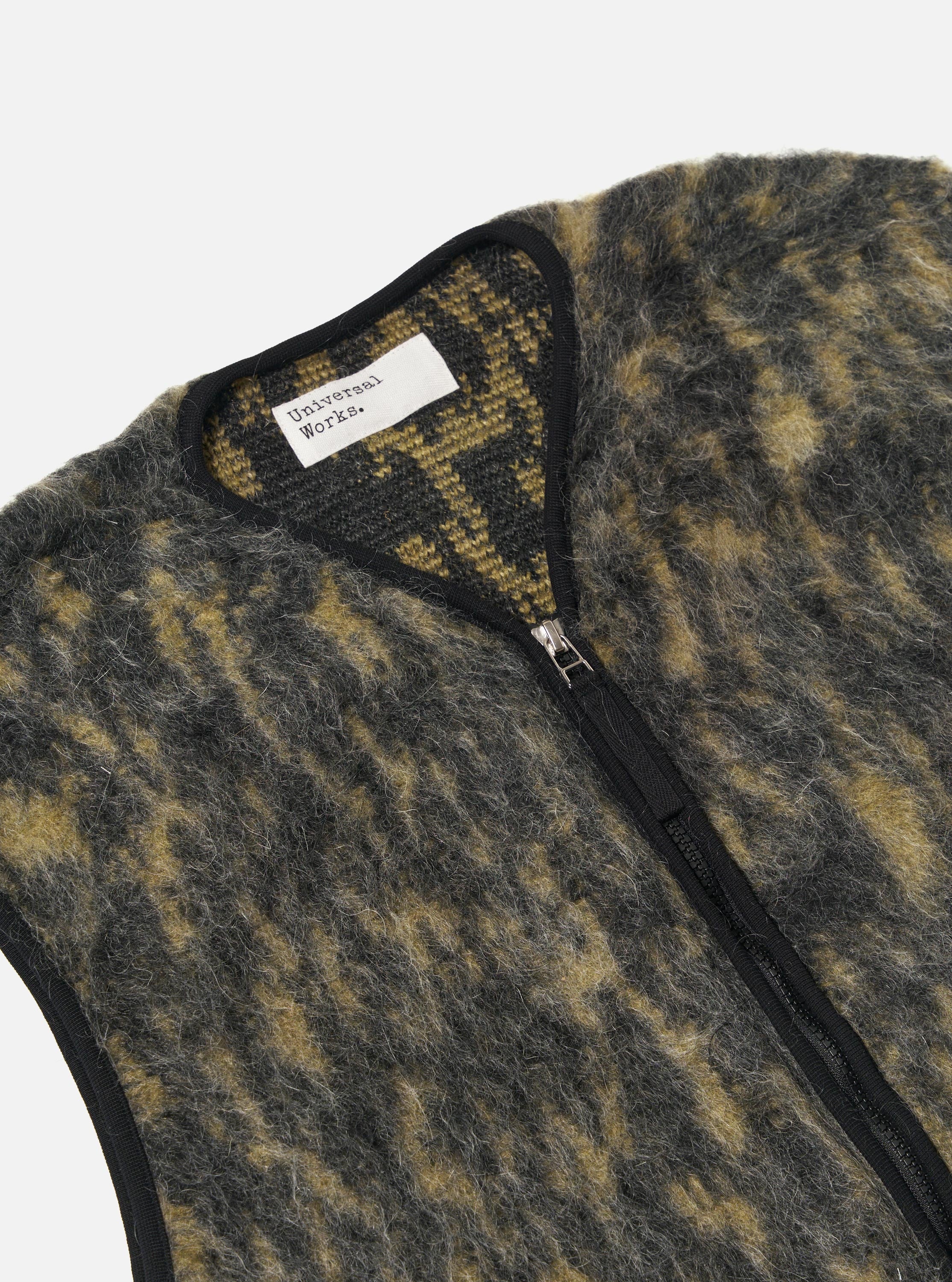 Charcoal Dolce Fleece Zip Gilet - Image 6