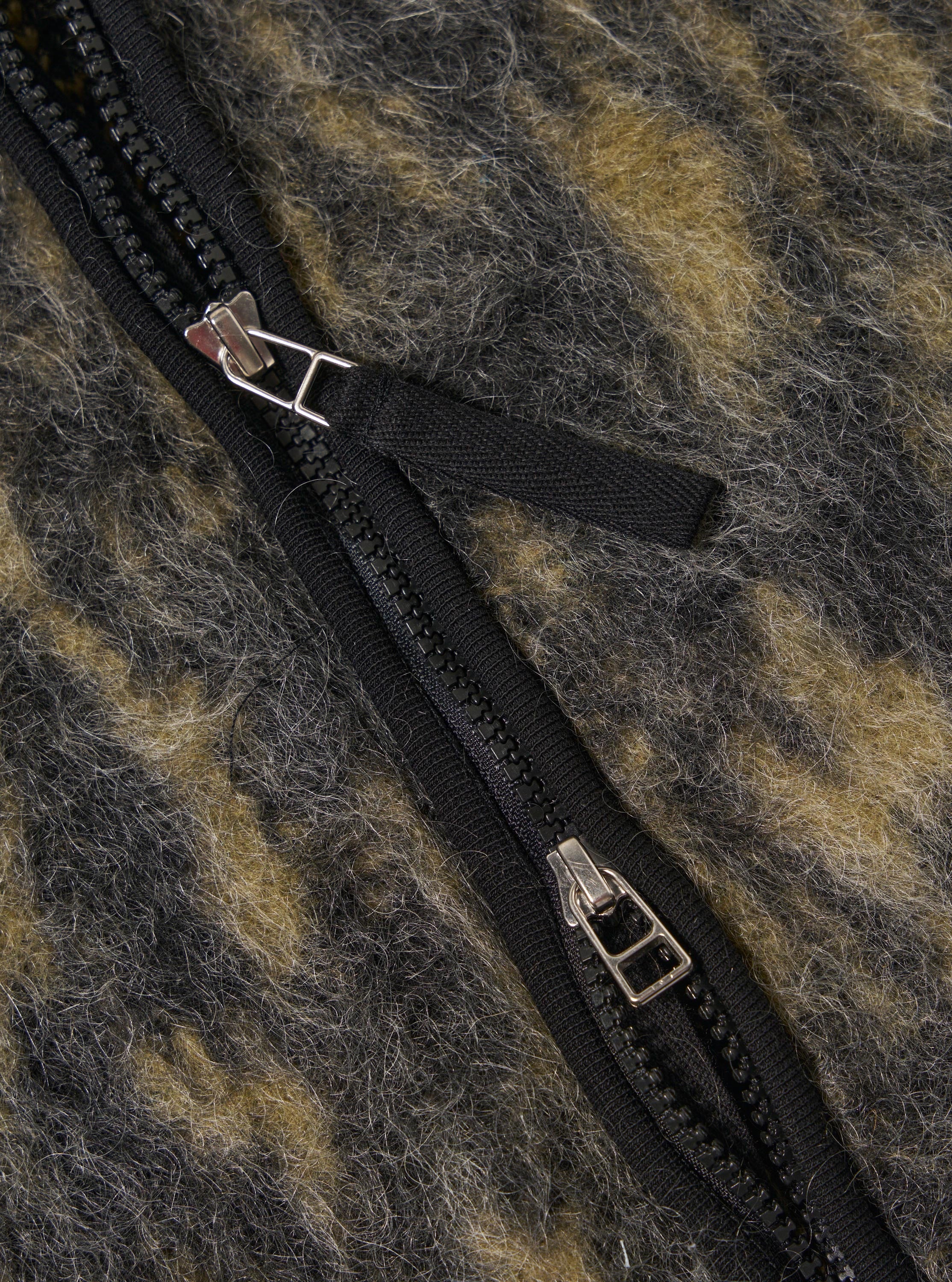 Charcoal Dolce Fleece Zip Gilet - Image 7