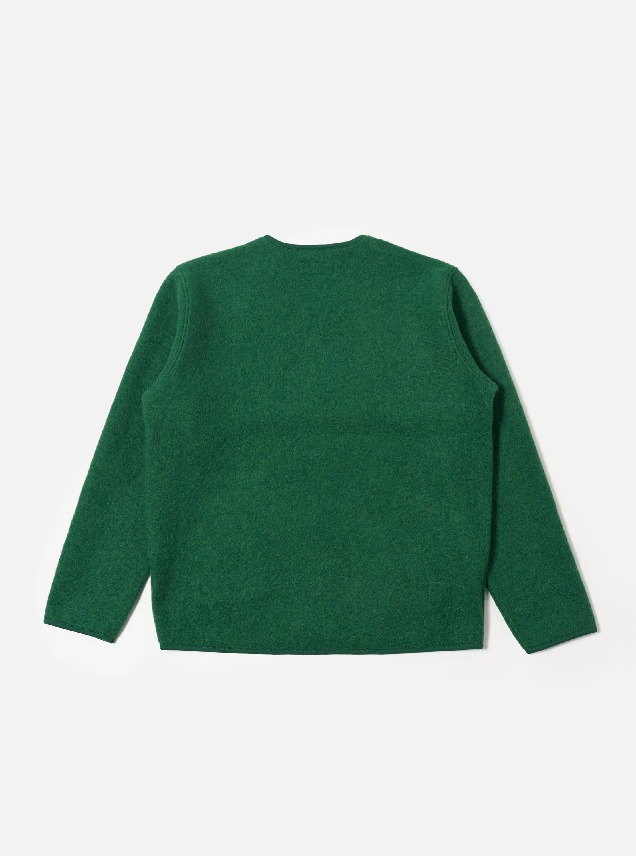 Green Wool Fleece Zip Liner Jacket - Image 5