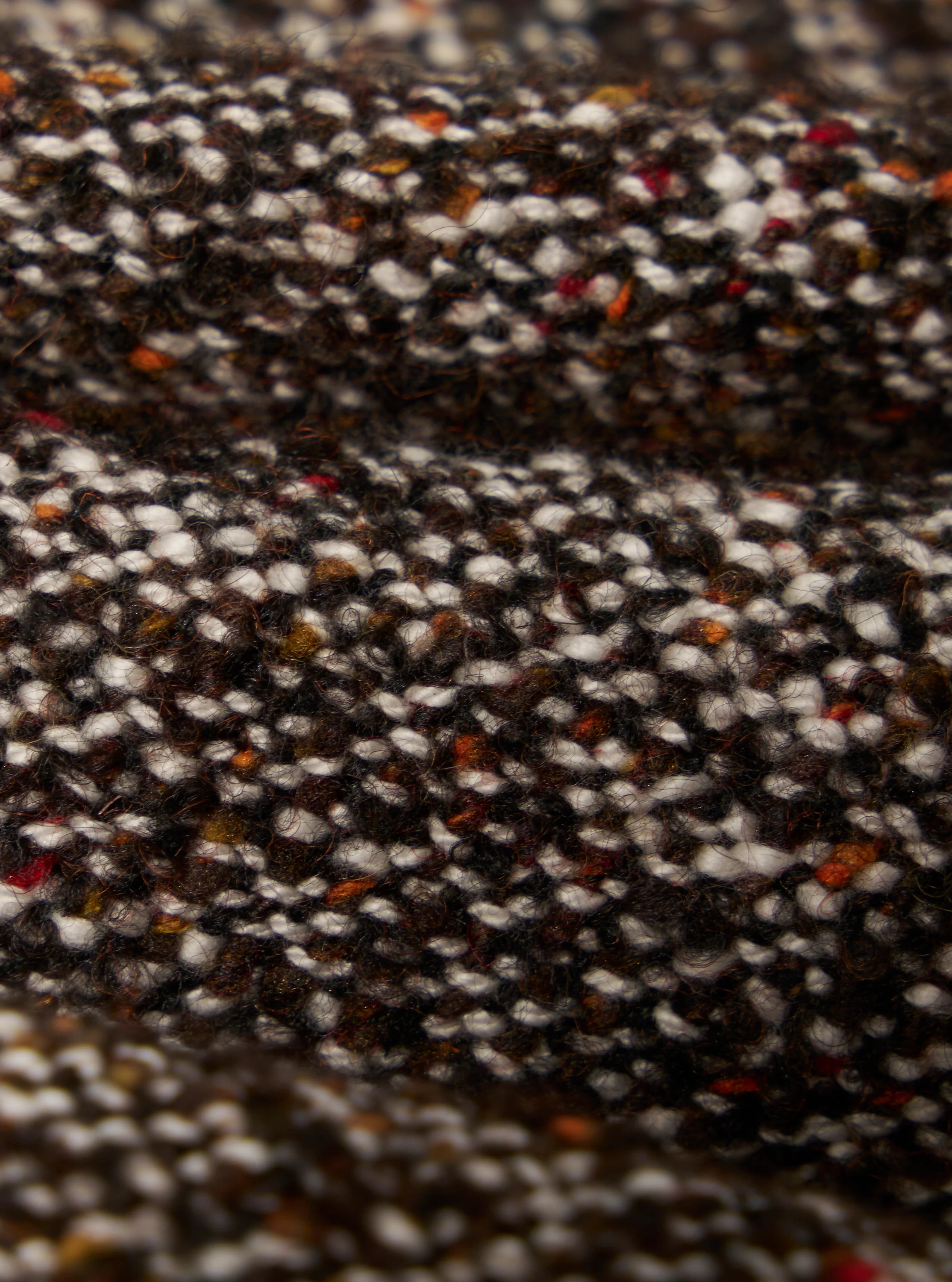 Brown Sedona Tweed Zip Shirt - Image 4