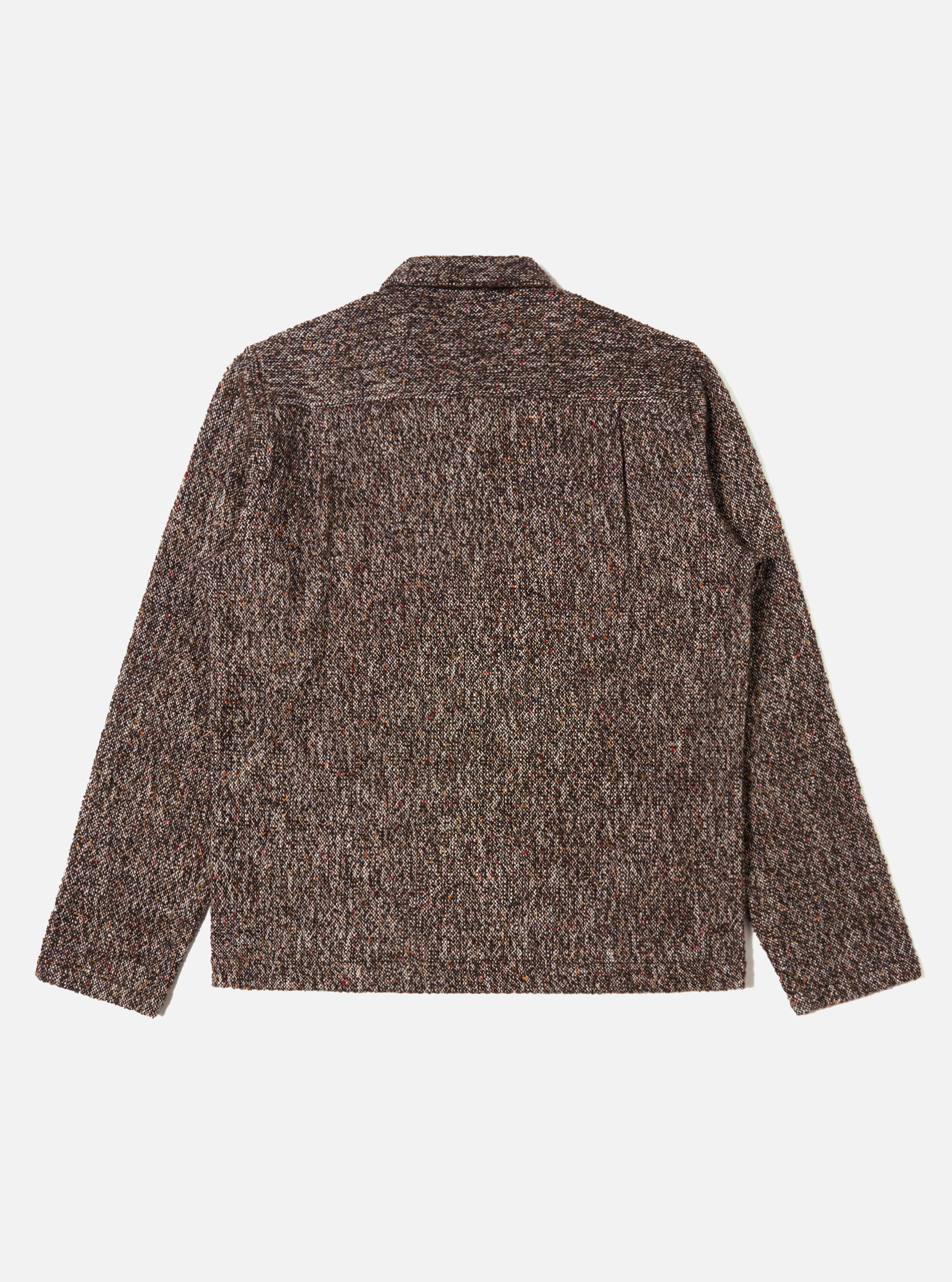 Brown Sedona Tweed Zip Shirt - Image 5
