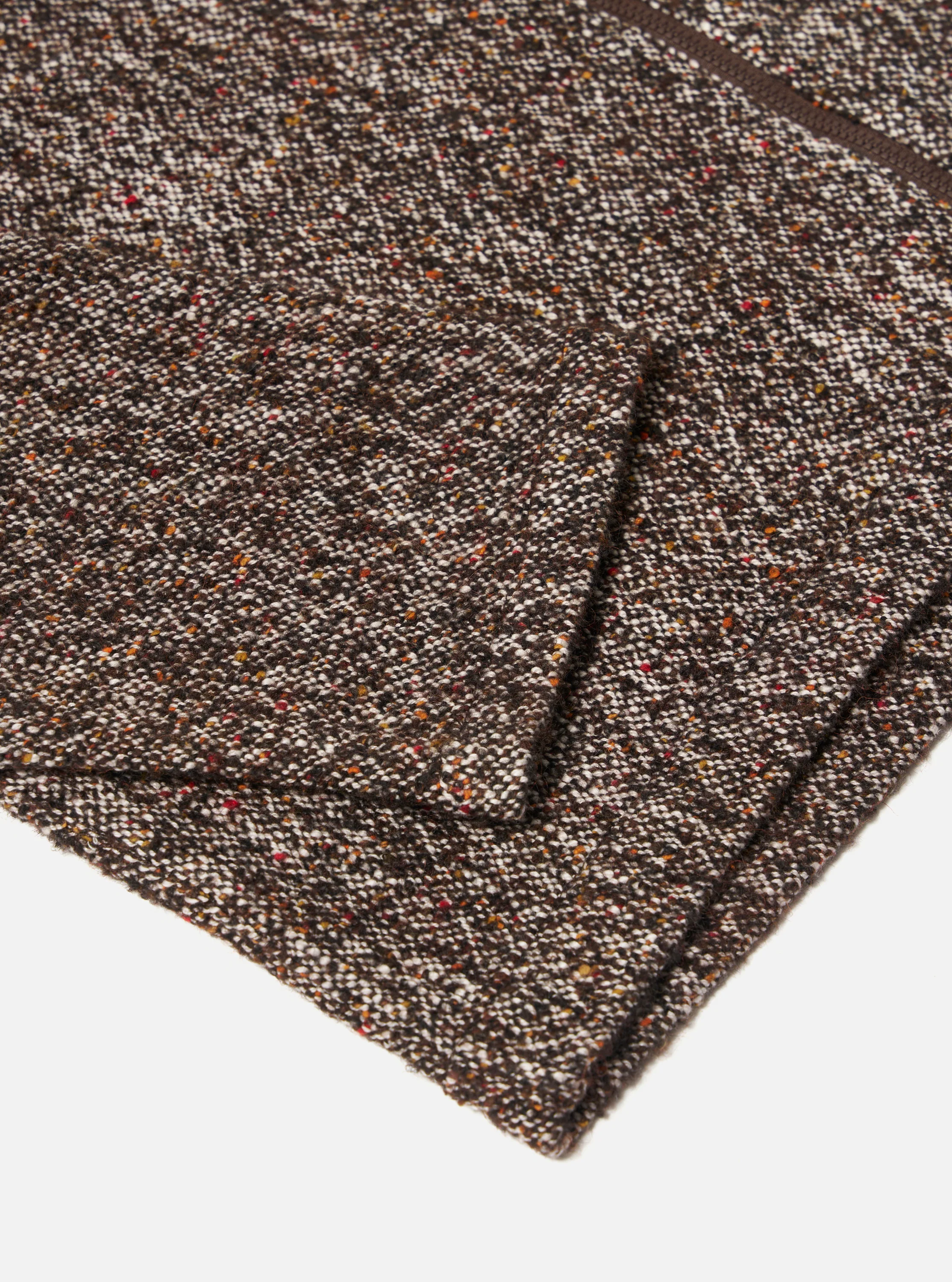 Brown Sedona Tweed Zip Shirt - Image 9