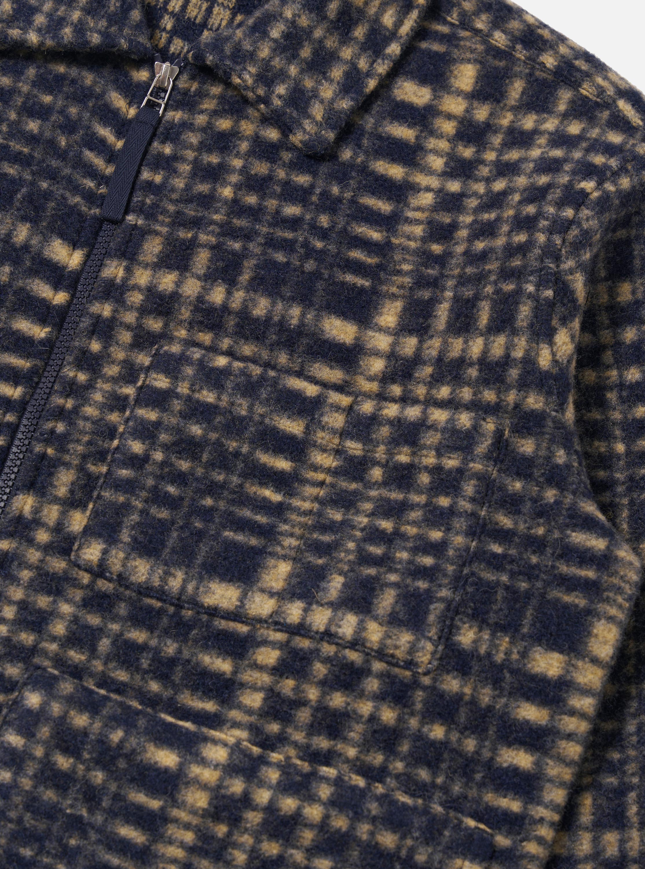 Navy Telepass Fleece Zip Uniform Jacket - Image 7