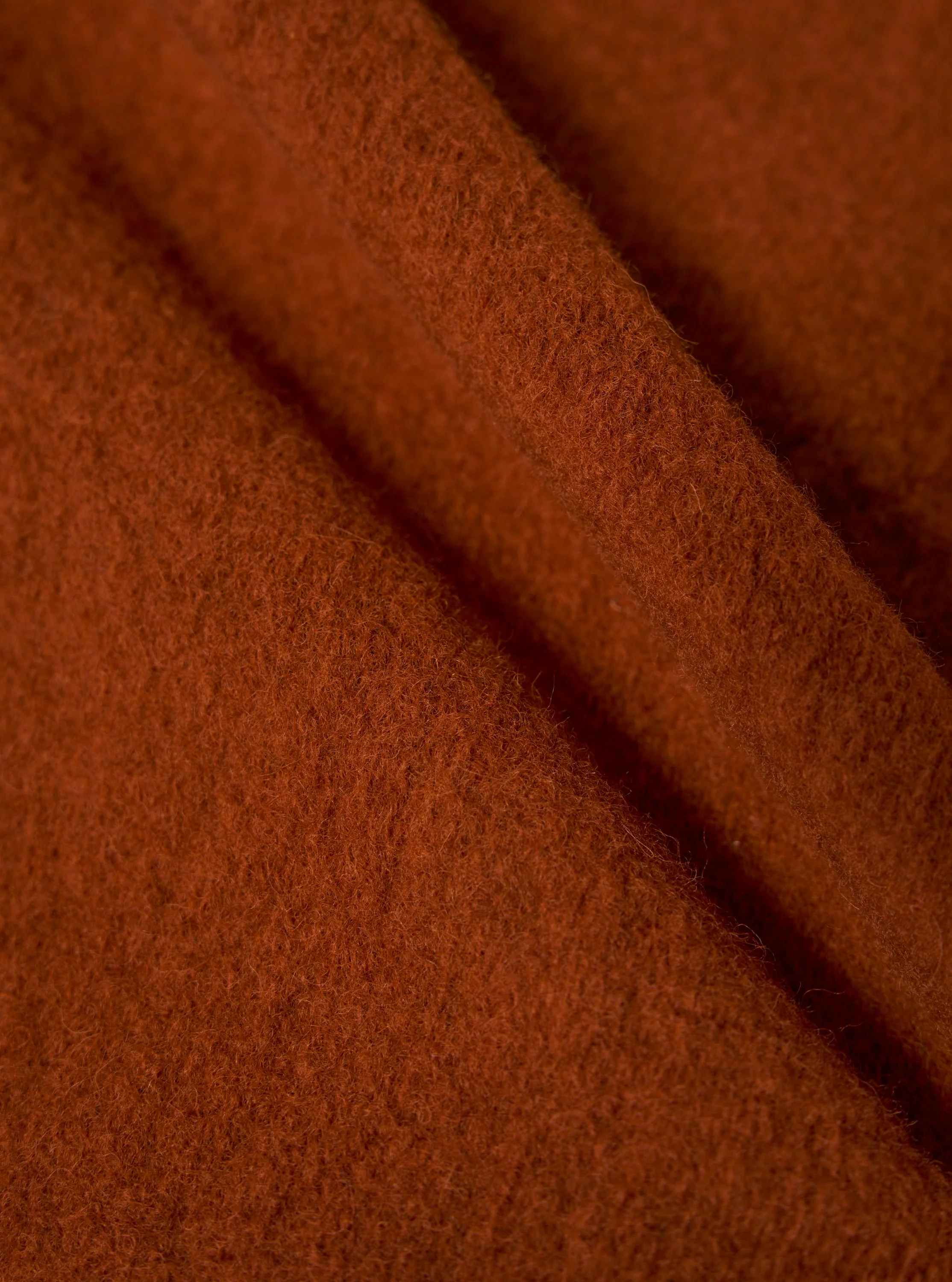 Rust Wool Fleece Zip Waistcoat - Image 4